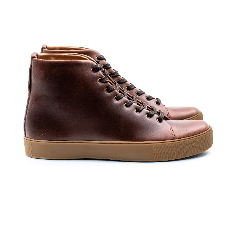 Overstone Hi Derby - Horween Brown Chromexcel