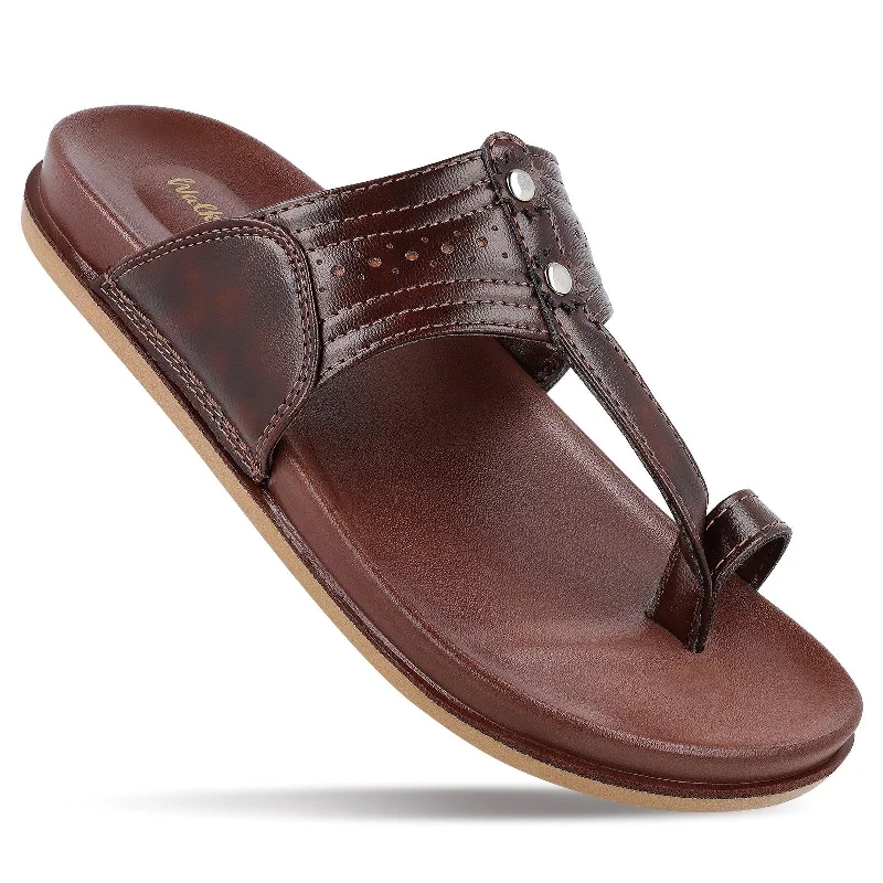 Men's Kolhapuri Chappal - WE1351 Brown