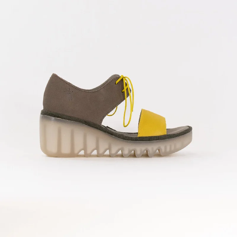 FLY London Crossover Sandals BILU465FLY (Women's) - Yellow/Khaki