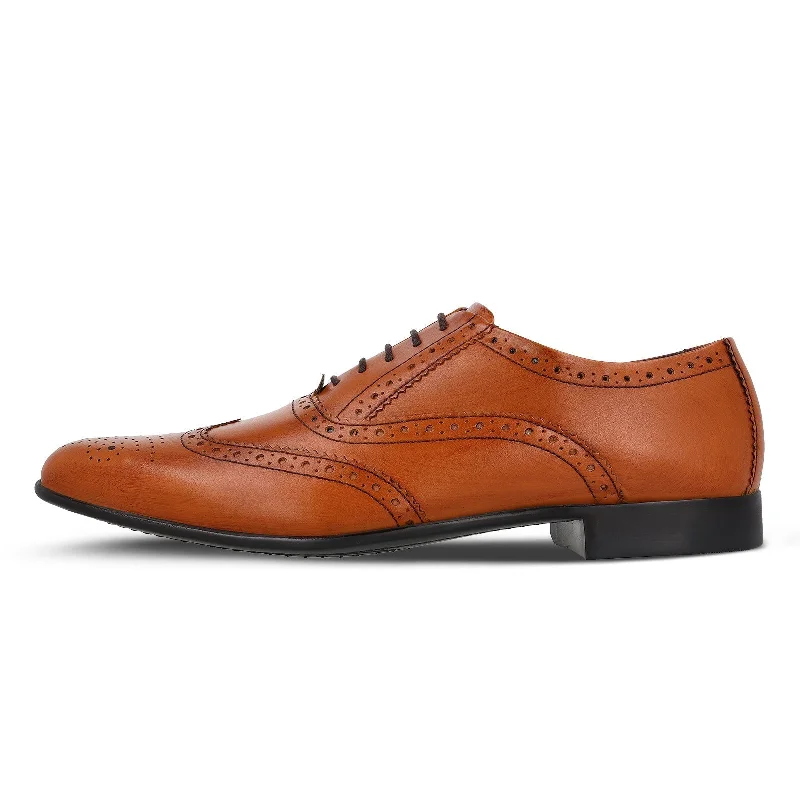 Walkaroo  Leather Men formals Shoes - WF6055 Tan