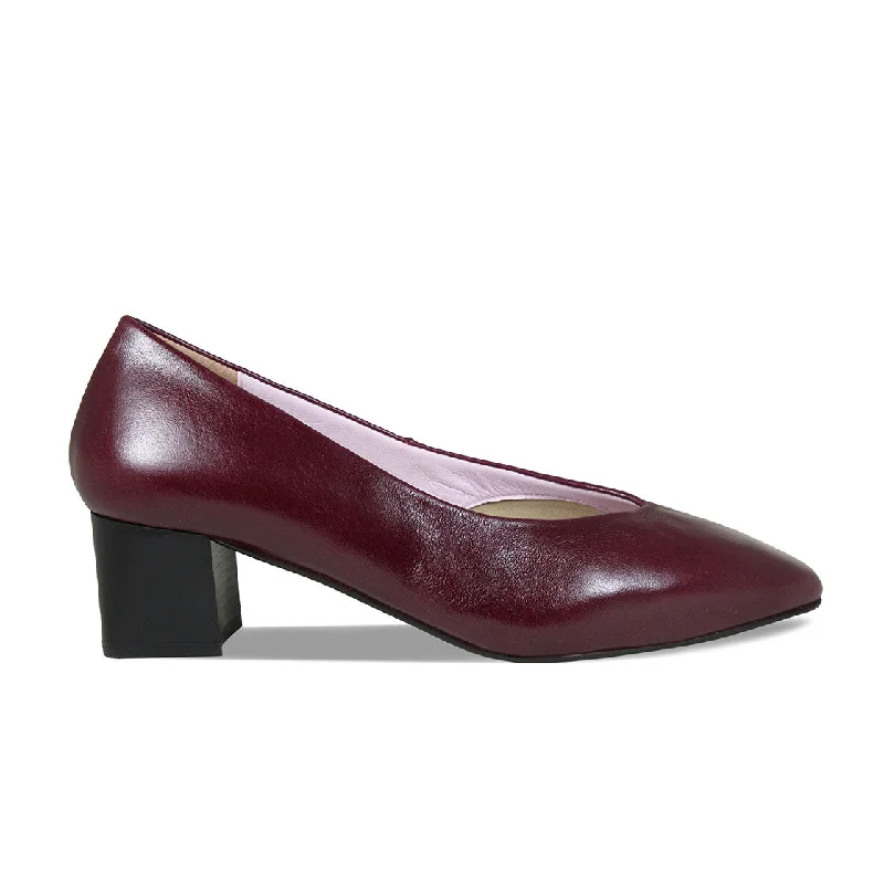 Ingrid: Plum Leather